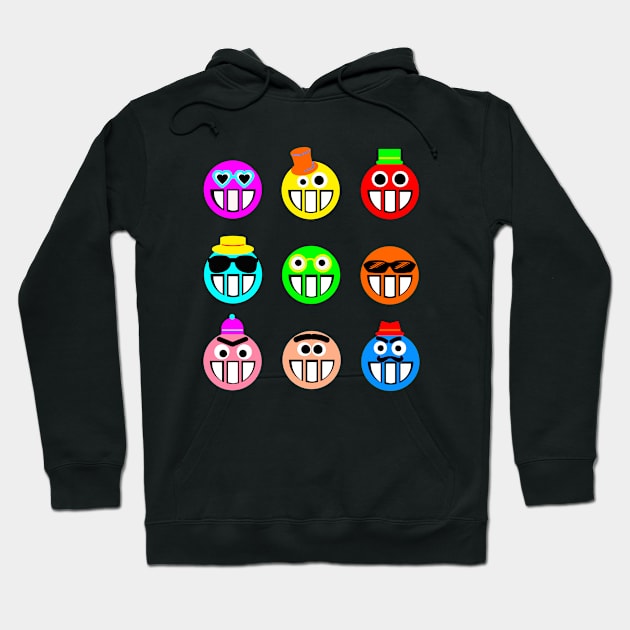 Colorful Emojis Hoodie by nunachan